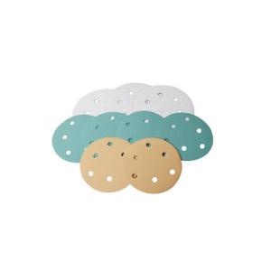 Buy cheap White Green Velcro Sanding Discs 150mm 80 Grit Velcro Abrasive Discs from wholesalers