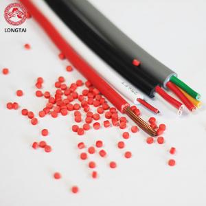 China REACH RoHS Black Colored PVC Granule For CCTV Camera Cables Sheath Construction on sale