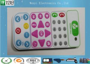 China Control Keypad Flat Membrane Switch Keypad No Embossing With 0.20mm PET Overlay on sale