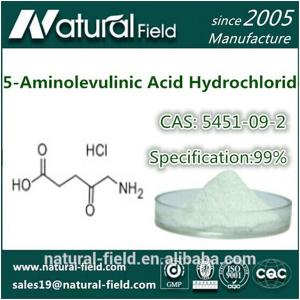China Pharmaceutical grade 5-Aminolevulinic Acid HCl 5451-09-2 factory