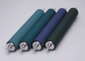 China PU / Rubber Coated Conveyor Drive Roller , Anti Static Industrial Conveyor Rollers on sale
