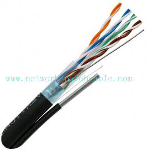 Lan Outdoor Cat6 Cable Solid Bare Copper Pass Fluke 305m/roll