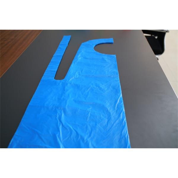 Flat Packed Disposable Polythene Aprons Smooth Surface Multi Colored Available