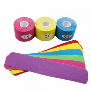 China Medical Sports Wrap Bandage Tape Waterproof Kinesiology Precut Muscle Tape 5cm factory