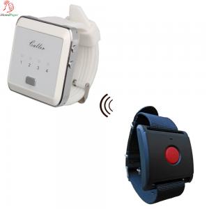 China Portable Panic Button Light And Vibration Pager Personal Panic Alarm System factory
