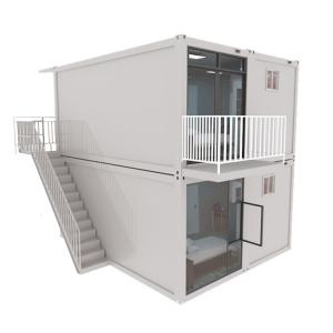 China Steel 20ft 2 Bedroom Shipping Container House Anti Rust Prefabricated Homes on sale