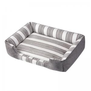 China Striped Dog Bed Square Large Dog Kennel, Winter Pet Kennel, All-Purpose Dog Bed And Pet Supplies For All Seasons factory