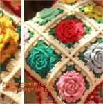 Handmade Paisley Crochet pillow cushion cover Decorative Cushion Wedding Gift