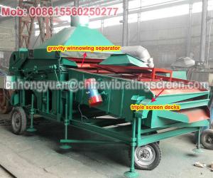 China gravity screener wheat cleaning process vibration seed selector machine factory