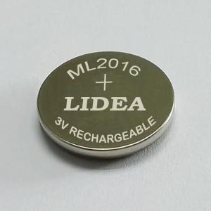 China ML2016 Lithium rechargeable button cell on sale