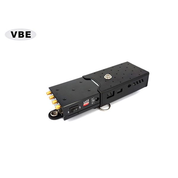 0.4kg Light Weight Handheld Signal Jammer 4W Output Large Jamming Frequency