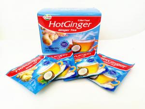 China Coconut flavor ginger tea spicy and sweet instant drinks powder nice taste on sale
