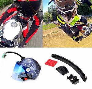 China GoPro Cycling Helmet Mount Accessories Set Selfie Arm Surface Base 3M VHB Sticker For GoPro 3 4S 5 Xiaomi Yi 4K SJCAM factory