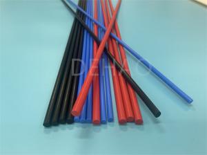 China Medical Industrial PTFE Extruded Rod , High Tamperature Resistant Black PTFE Rod factory