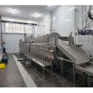 China 380V Poultry Butcher Machine Spiral Chicken Chiller Machine Customized factory