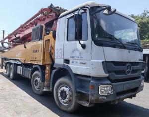 China 11.946L Used Concrete Pump Truck Used Concrete Mixer Pump SY5419THB 52 E6 CE on sale