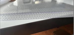 China Translucent White Polycarbonate Sheet Canopy Honeycomb Poly Panels on sale