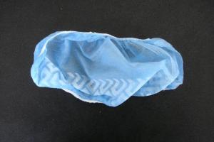 China Non - Skid Cpe Shoe Cover , Disposable Shoe Guards Latex Free Non Woven Fabric on sale