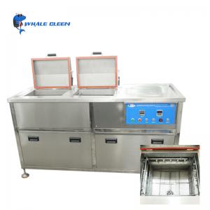 China Industrial Ultrasonic Carb Cleaner Two Tanks 99L With Temperature Control factory