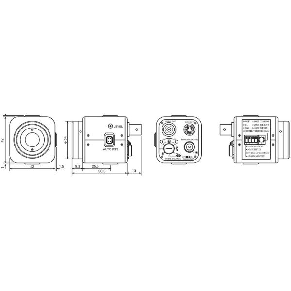 Watec WAT-231S 1/3 CCD 480TVL Color Security Camera