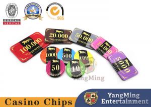 China 800pcs Acrylic Baccarat Table RFID Casino Poker Chip Set Crystal Plastic ID Customizable factory