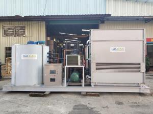 China 20 Ton Flake Ice Machine Evaporative Fresh Water 56kw For Ice Plant on sale