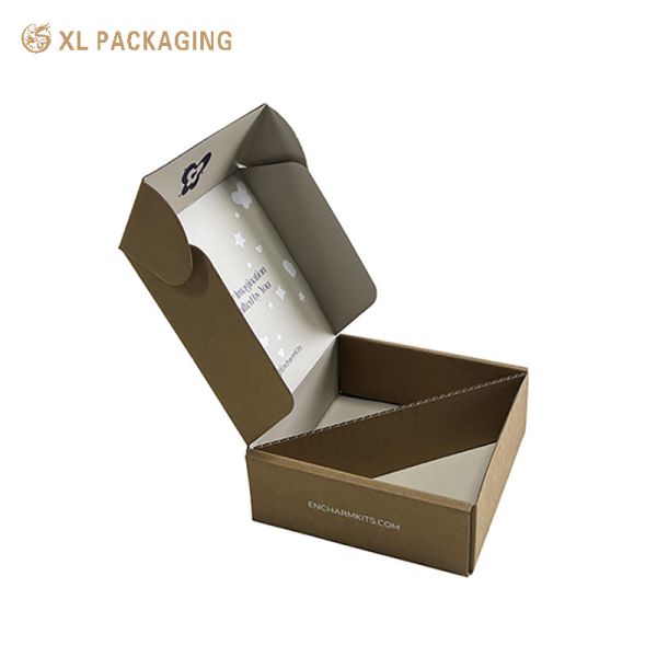 XL Packaging Custom Packaging Factory Wholesale Customized Printing Eco-Friendly Kraft Corrugated Paper Mailer Box With Paper Insert