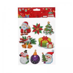China Transparent Festive Stickers Christmas Envelope Stickers For Xmas Party Supplies on sale