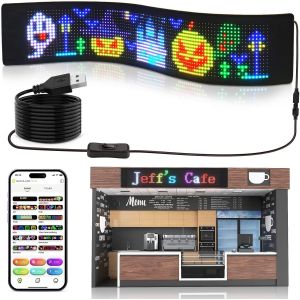 App Controlled Indoor LED Digital Signage for Custom Text and Pattern Animation