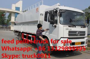 8ton-12tons bulk feed tank mounted on cargo truck for sale, 8-12ton poultry feed tank mounted on dongfeng truck for sale