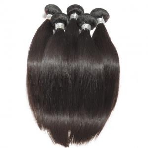 China Straight Virgin Human Hair Bundles Peruvian Hair Extension Full Cuticle No Acid on sale