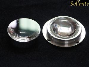 China Waterproof Plano Convex LED Glass Lens 90 Degree 67 MM For Flood Light on sale