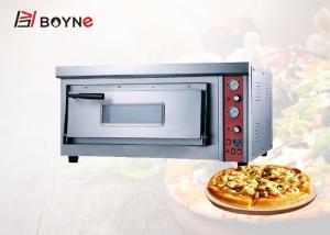 China Single Layer Gas Commercial Pizza Oven Stone Base Timer Controller High Temperature factory