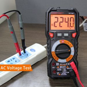 Habotest Automatic Digital Multimeter Capacitance Live Wire Check 1000V Ammeter