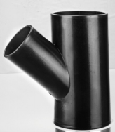 Buttfusion Connection HDPE Drainage Fittings Siphon Y Tee 45 Degree Tee PN6 PE100