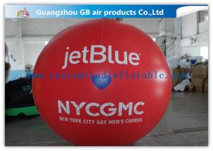 China Inflatable Big Advertising Balloons , Red Air Balloon Advertising Helium Ball factory