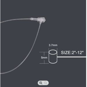 Shoes Security Loop Plastic Tag , 7 Inches Snap Lock Pin Loop