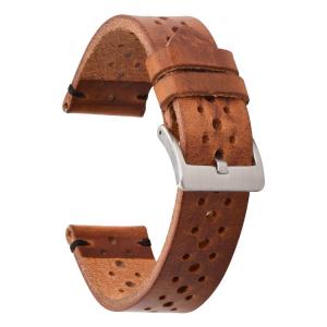China 22mm Veg Tan Leather Watch Strap Bands For Sports Watch on sale