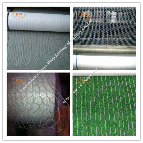 Hdpe Plastic Green Net Manufacturing Machine , Automatic Knitting Machine