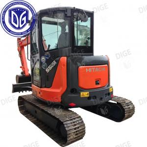 China ZX55 5.5 Ton Used Hitachi Excavator Perfectly Competent Light Duty Operation factory