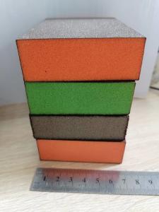 China Coarse Medium Fine Sanding Sponge Block Aluminum Oxide For Wooden Polishing factory