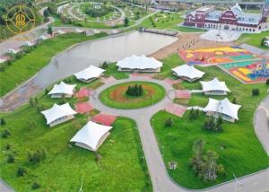 China Thermal Insulation Luxury Resort Tents With Solid Wood Floor factory
