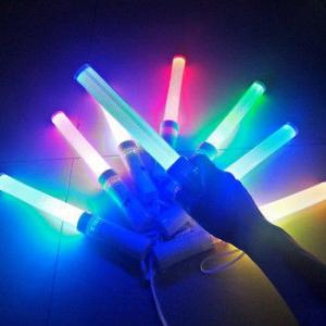 China Multi Colored LED Glow Sticks , Beautiful Flashing Foam Glow Sticks factory