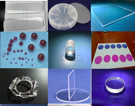 Square Sapphire Wafer / Sapphire Crystal Glass 10x10mm 5x5mm For Optical Lens