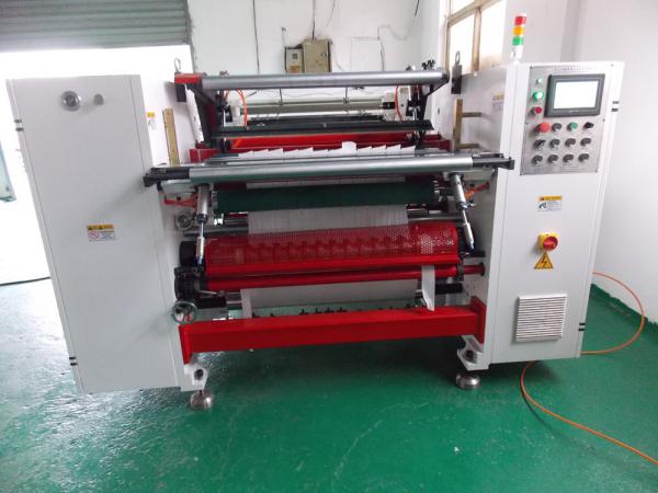China Thermal paper ATM paper slitting and rewinding machine , Log roll slitting machine factory