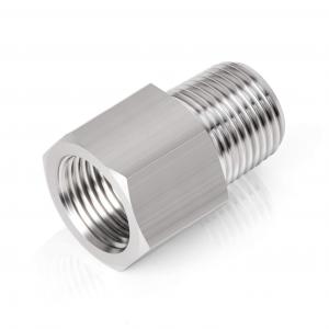 China Round Stainless Steel Pipe Fittings NPT Reducing Cast Pipe Adapter Fitting factory