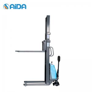 China flexible Semi Electric Walkie Stacker , Semi Electric Straddle Stacker 1.5 Tons on sale