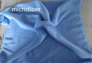 China Microfiber Dish Towel 40 * 40cm Blue 8020 Absorbent  Kitchen Car Cleaning Terry Towels factory
