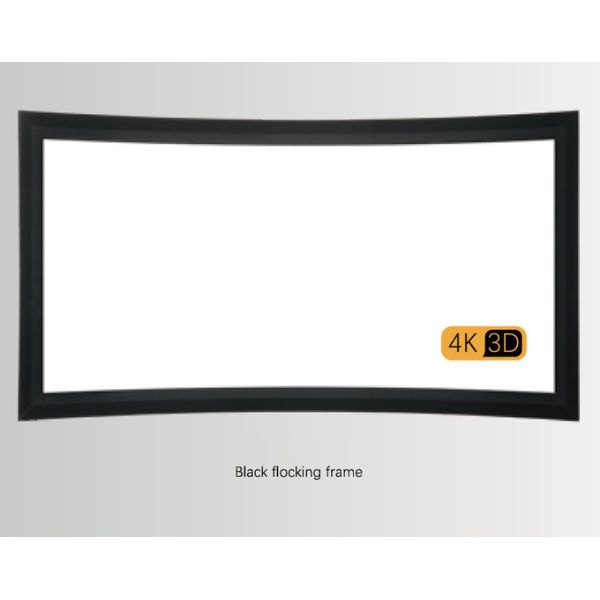 Customised TV Arc Frame Projection Screen Retractable Wall Mounted