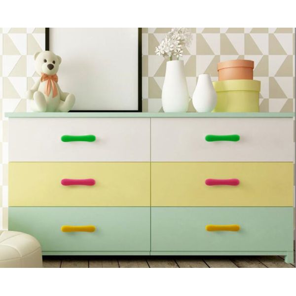 PVC Stars / Moon / Sunshine Childrens Drawer Knobs Rubber Pulls Dresser Handles